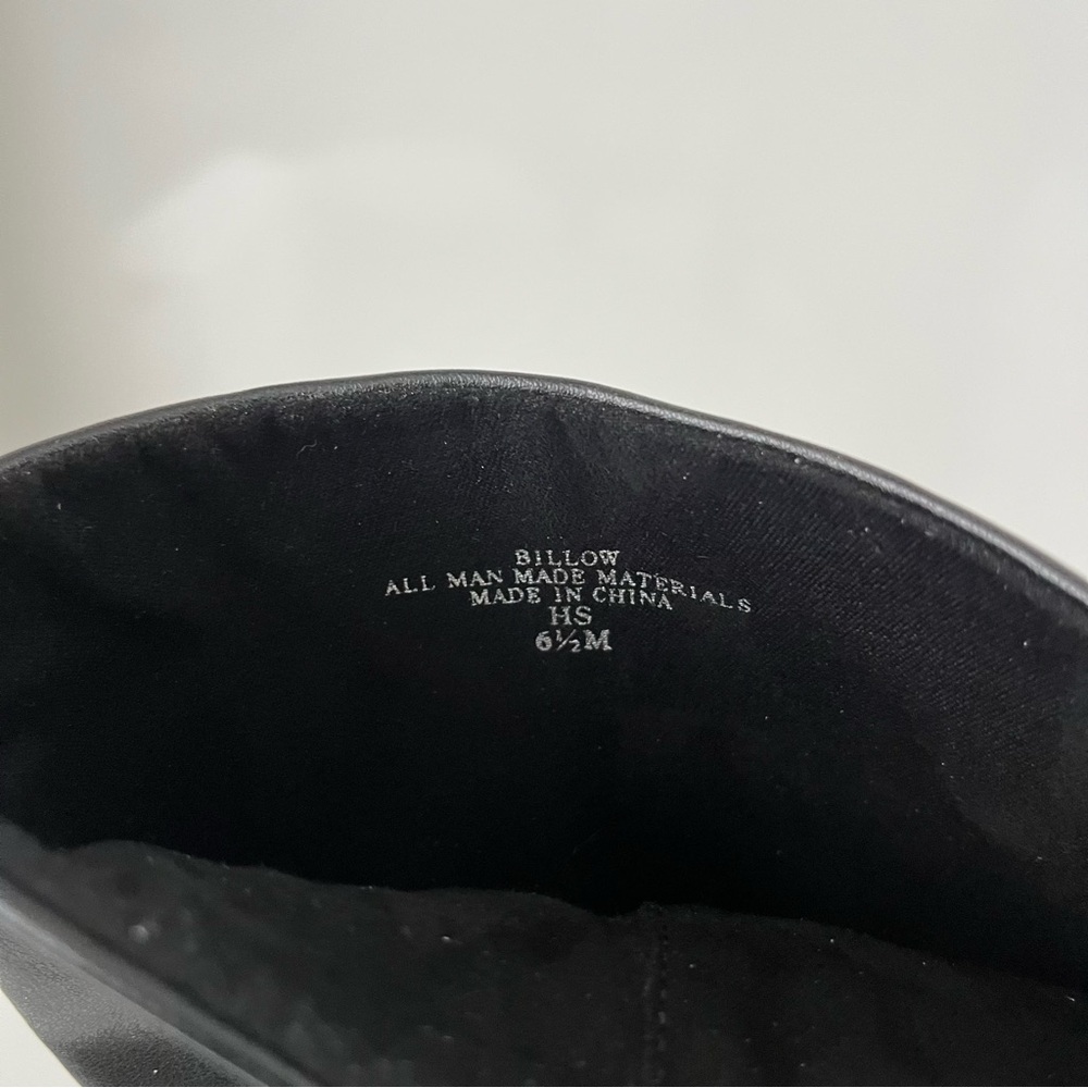 CHARLES DAVID Billow Faux Leather Pointed Toe Block Heeled Boot in Black NEW - Picture 11 of 14